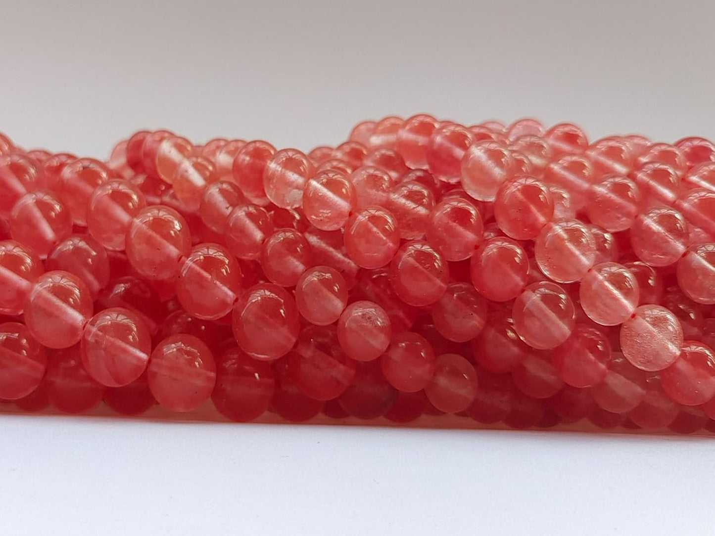 Stone Beads 8mm 100pcs Watermelon Quartz Beads Round Loose Gemstones Beads for Bracelet Necklace Jewelry Making (8mm, 60824 Watermelon Quartz)