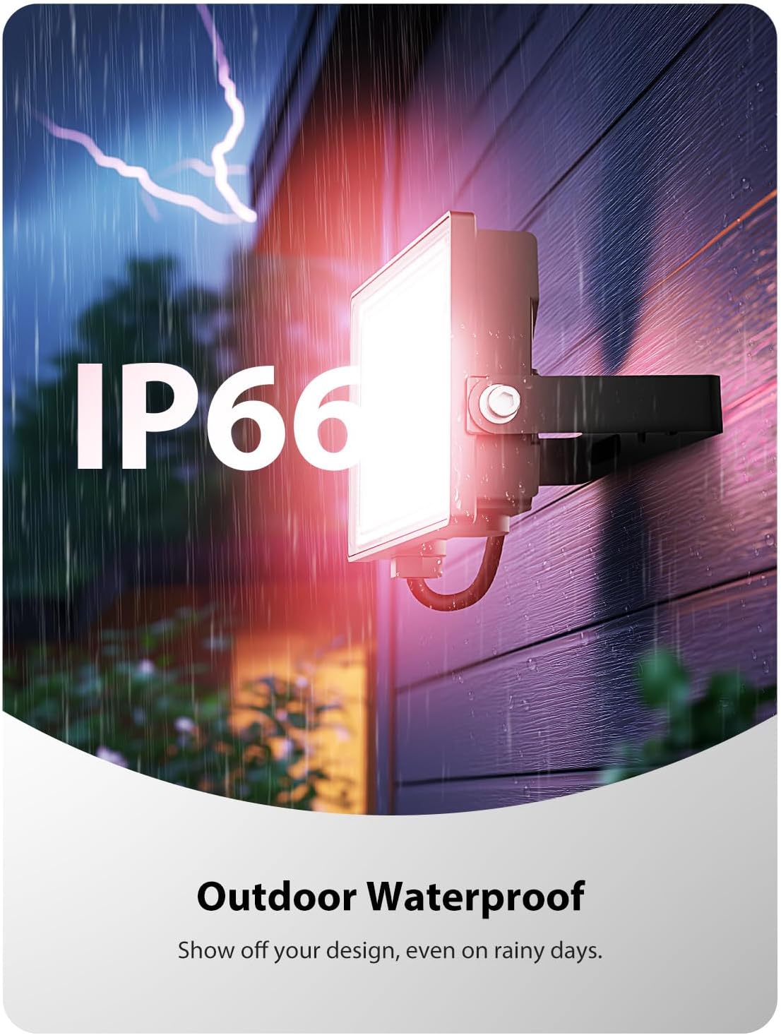 Onforu LED Flood Light Outdoor 500W Equiv, Color Changing RGBW 2700K Floodlight with Remote, Stage Lighting Uplights for Events, IP66 Uplighting Outdoor Spotlight Floor Light for Halloween 4 Pack
