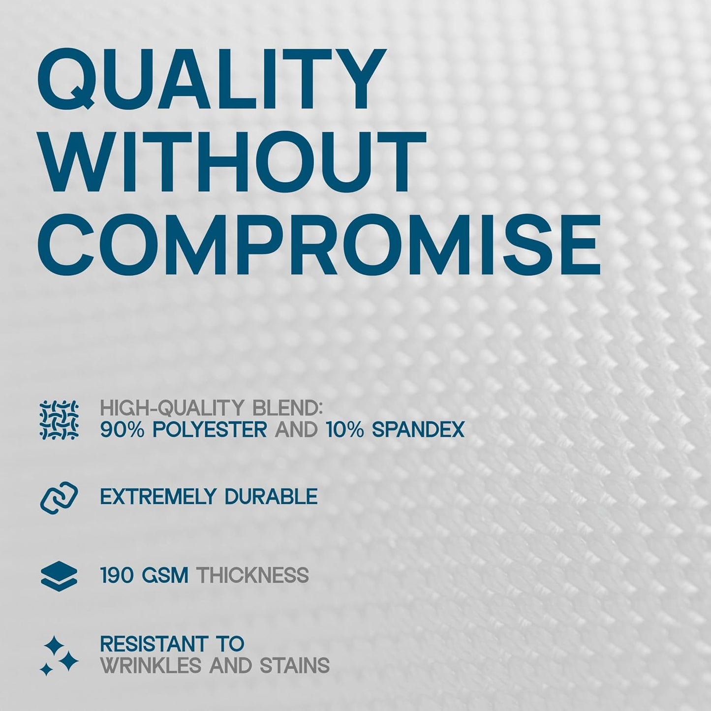 Stretch Spandex Table Covers 8FT, Pack of 2 Fitted Tablecloths for Rectangle Tables, Stretchy Wrinkle Resistant Folding Table Cover, White