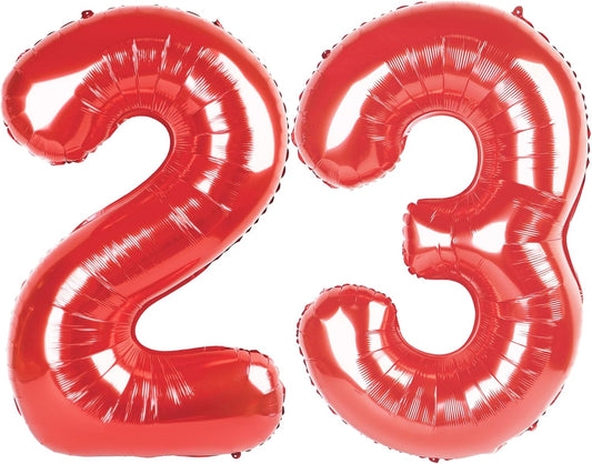 Red Number 23 Balloon