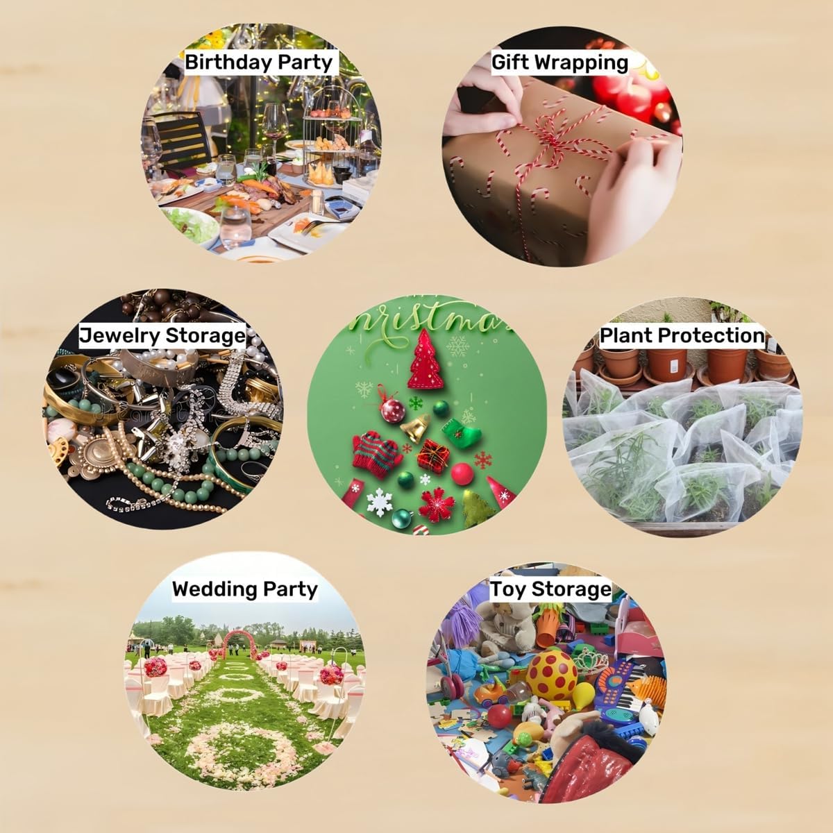 QIANHAILIZZ 100 Pack 2.8 x 3.5 Inch Flower Heart Organza Jewelry Gift Pouch Candy Pouch Drawstring Wedding Favor Bags B511S (orange gold flower)