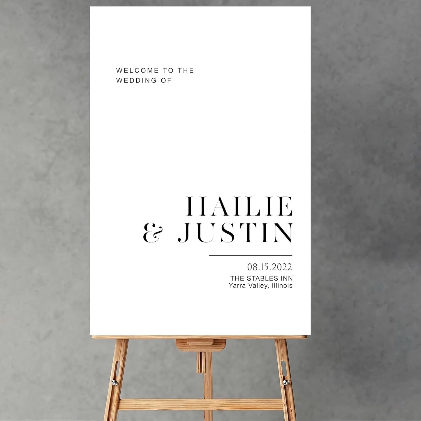 Wedding Welcome Sign, Wedding Welcome, Minimalist Welcome sign