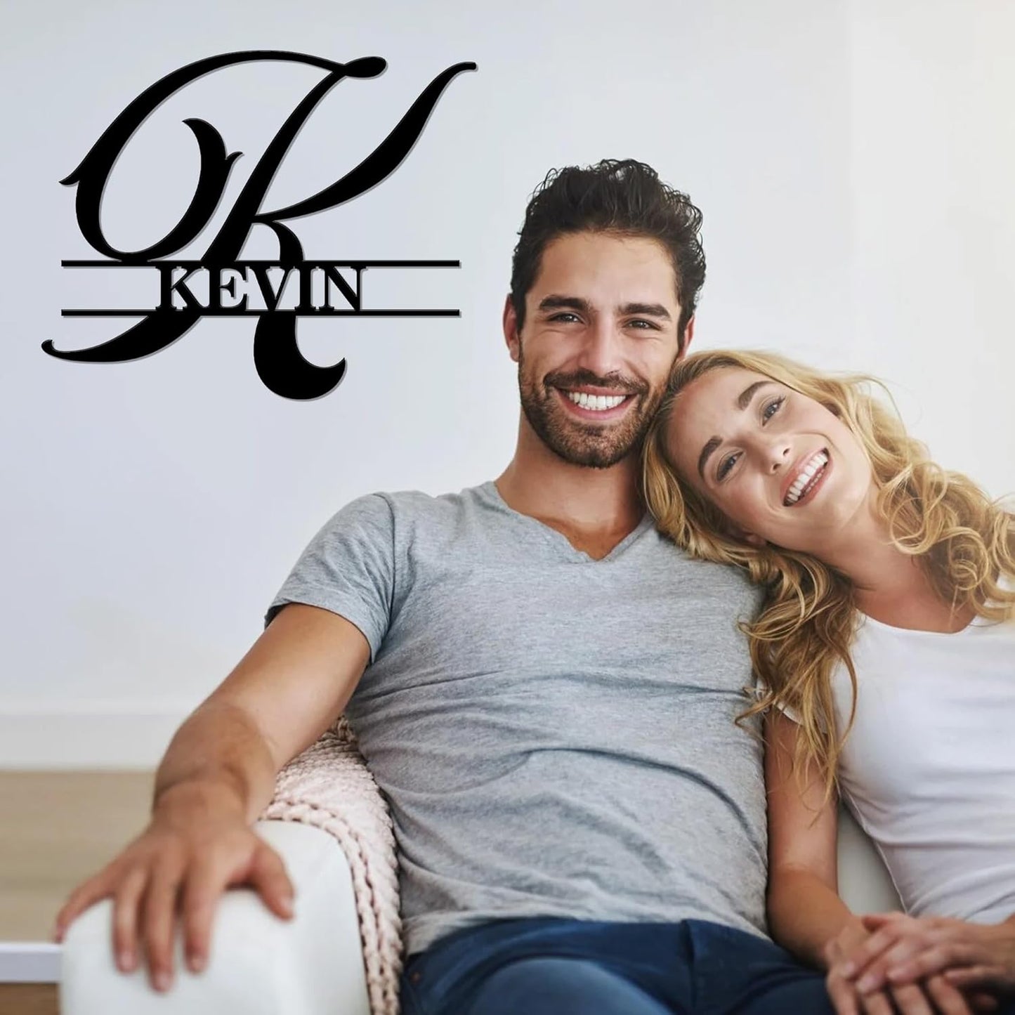 Custom Signs Outdoor Metal, Personalized Name Sign, Family Last Name Sign Home Decor, Initial Monogram Wall Metal Art, Customized Christmas Housewarming Wedding Gifts