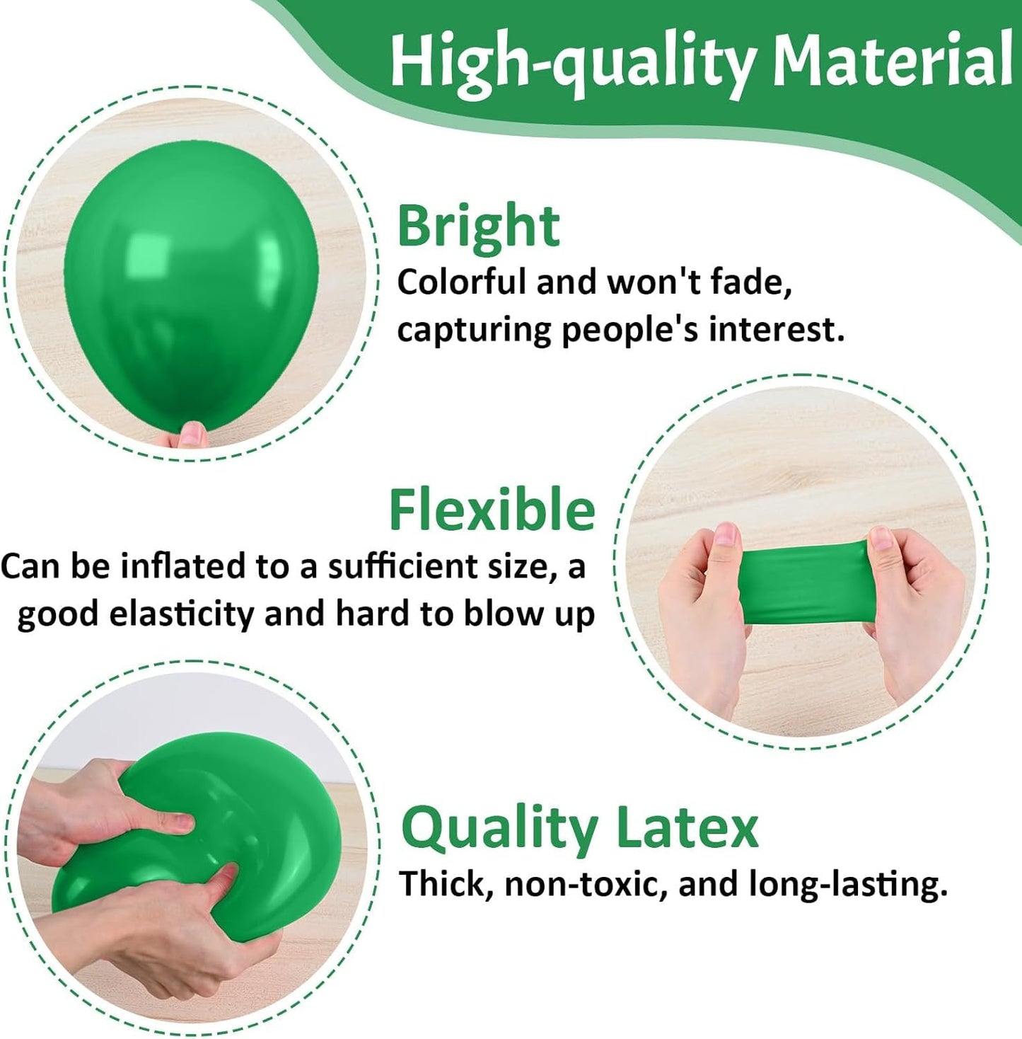 Paready Camo Balloons, 50 Pcs Green and Brown Balloons, Camouflage Army Balloon, 12 Inch Dark Sage Green Black Balloons Latex for Birthday Baby Shower Camping Woodland Hunting Jungle Party Decorations