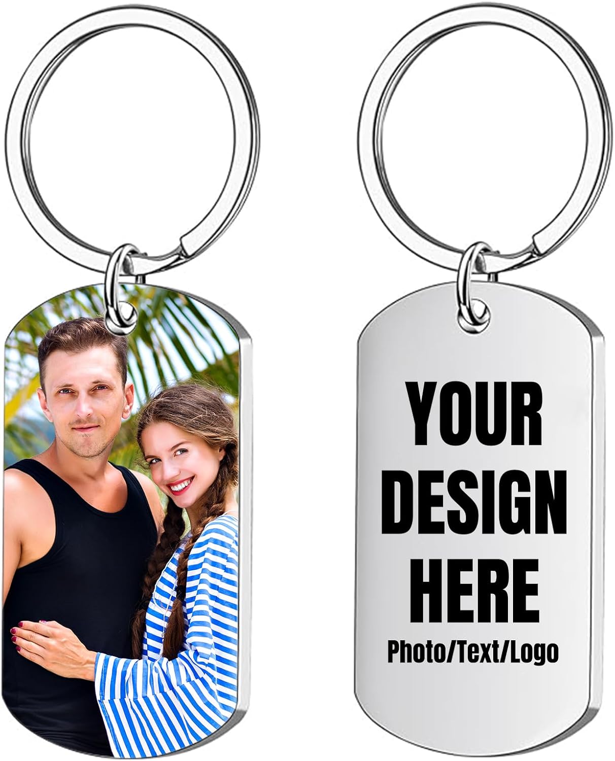 Custom Keychain, Personalized Keychain with Photo, Perfect Creative Gifts Suitable for Friend and Family
