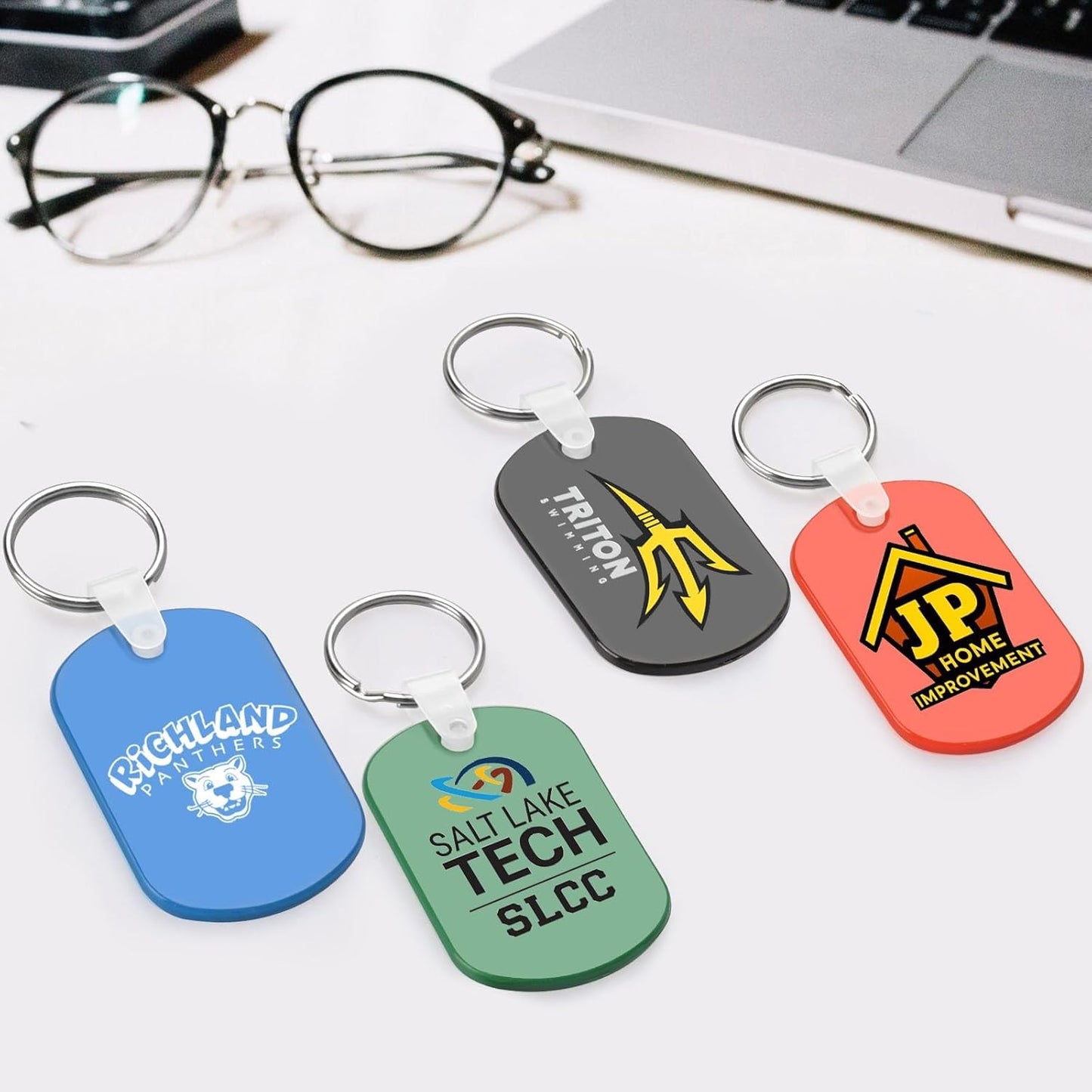 Custom Oval Soft Keychains 700 Pack, Personalized Logo, Text Bulk - Perfect for Tradeshows, Party Favors, Campaign Gifts - Customizable Key Tags