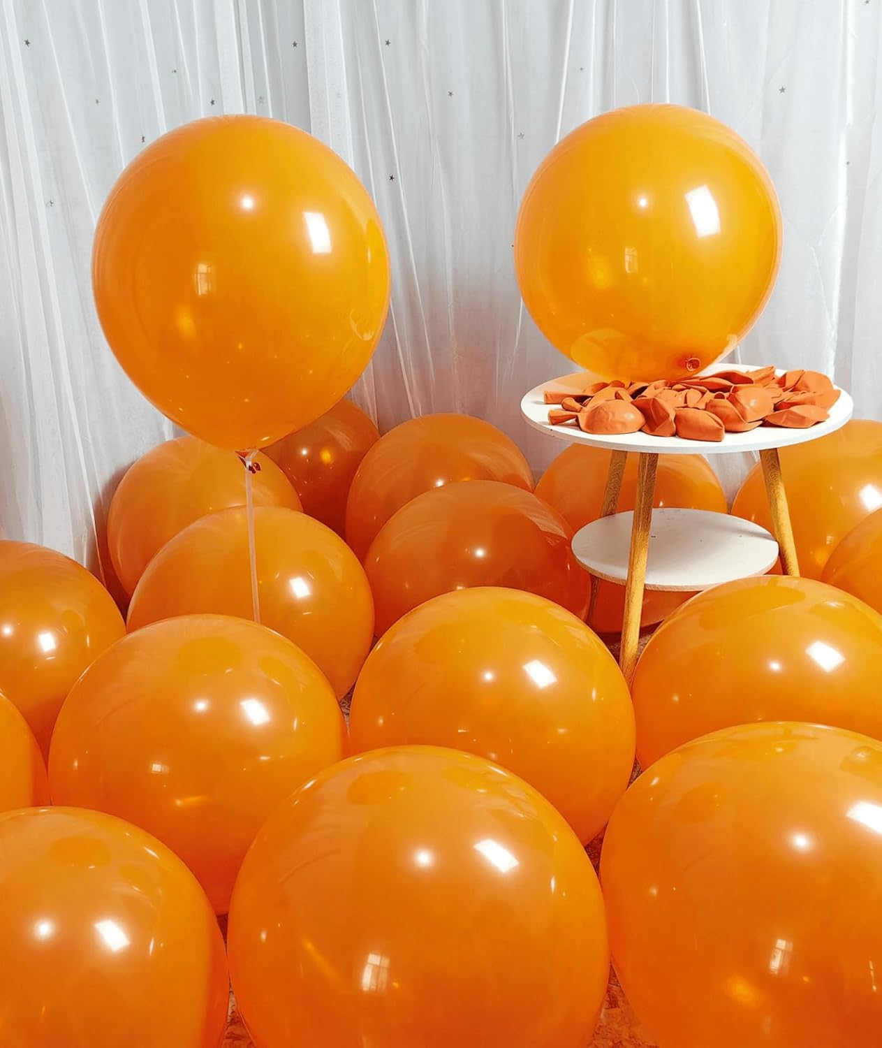 90 Pack Orange Balloons 18 inch Orange Latex Party big Balloon Bulk for Various Party Events Decorations