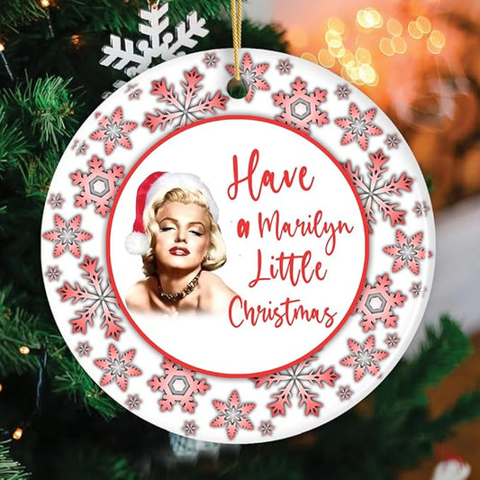 Pop Culture, Movie, and Music Themed Trendy Christmas Ornaments - Have a Marilyn Little Christmas Ornament