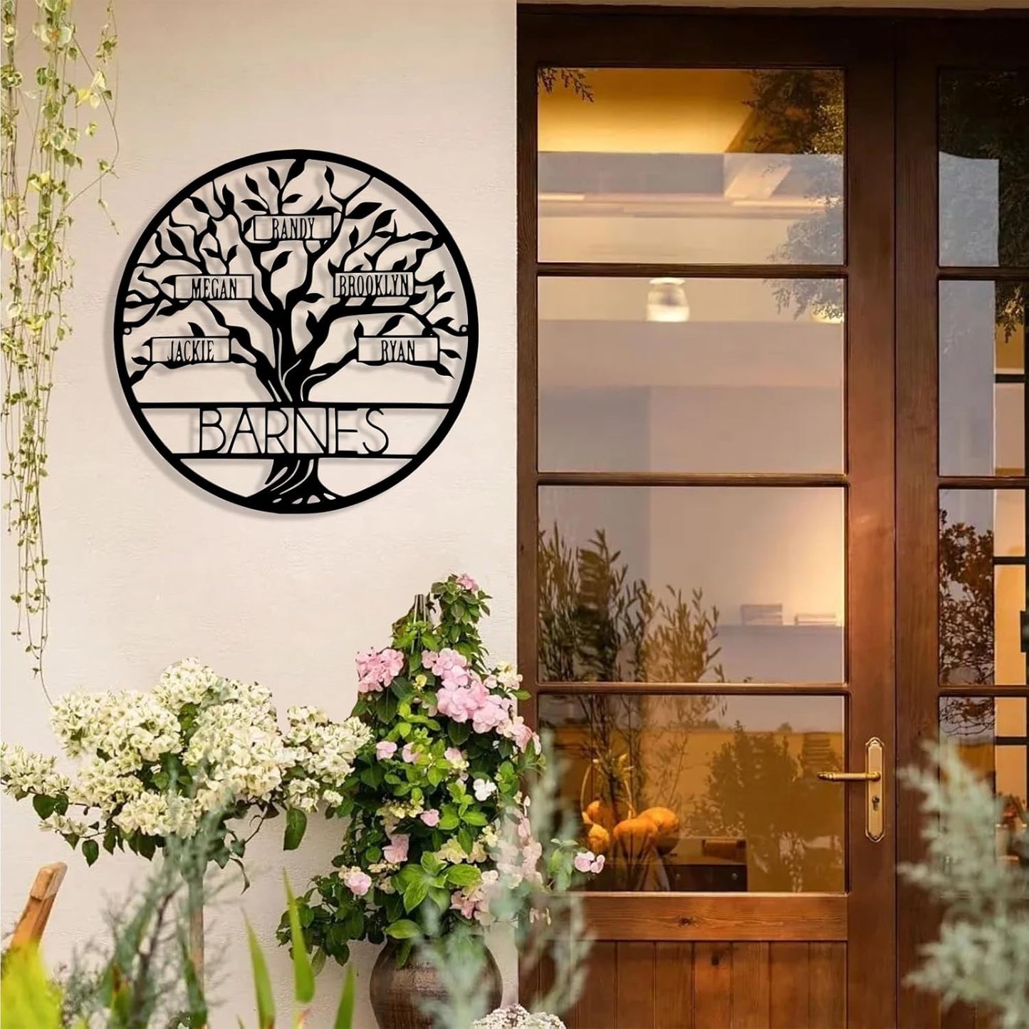 Personalized Tree of Life Metal Sign Wall Art Decor, Custom Wedding Gifts for Couples, Custom Family Name Sign, Christmas Valentine's Day Housewarming Gifts