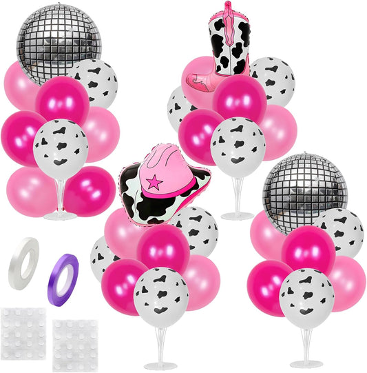 Party Balloons Stand Kit Foil Balloons Themed Party Balloon Centerpiece for Tables Birthday Party Decorations