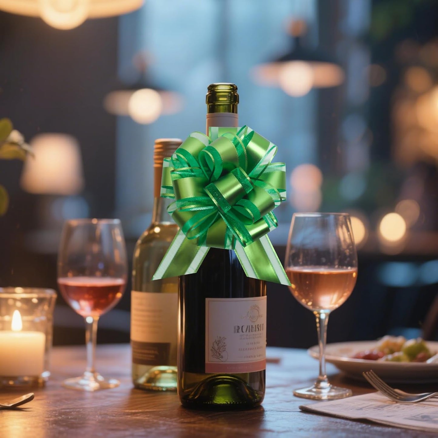 6 Pcs 6 Inch Golden Pull Bows, Perfect for Gift Wrapping, Weddings, Party Decorations, Crafts Easy-to-Use Pull Bows for Gifts and Events