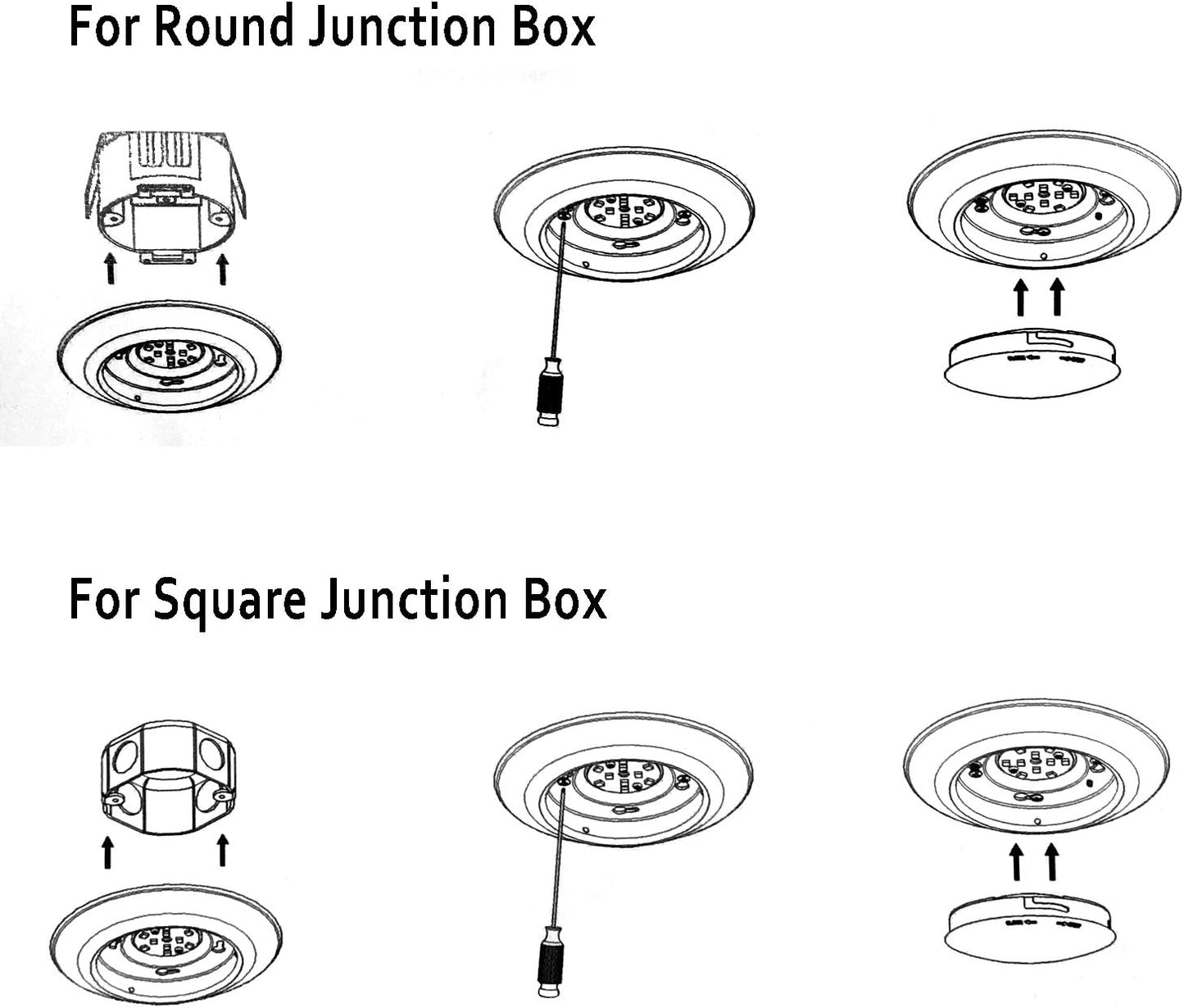 20 Packs 4 Inch LED Low Profile Recessed & Surface Mount Disk Light, Round, 10W, >600 Lumens, 4000k Cool White, CRI80, DOB Design, Dimmable, ETL Listed, White …