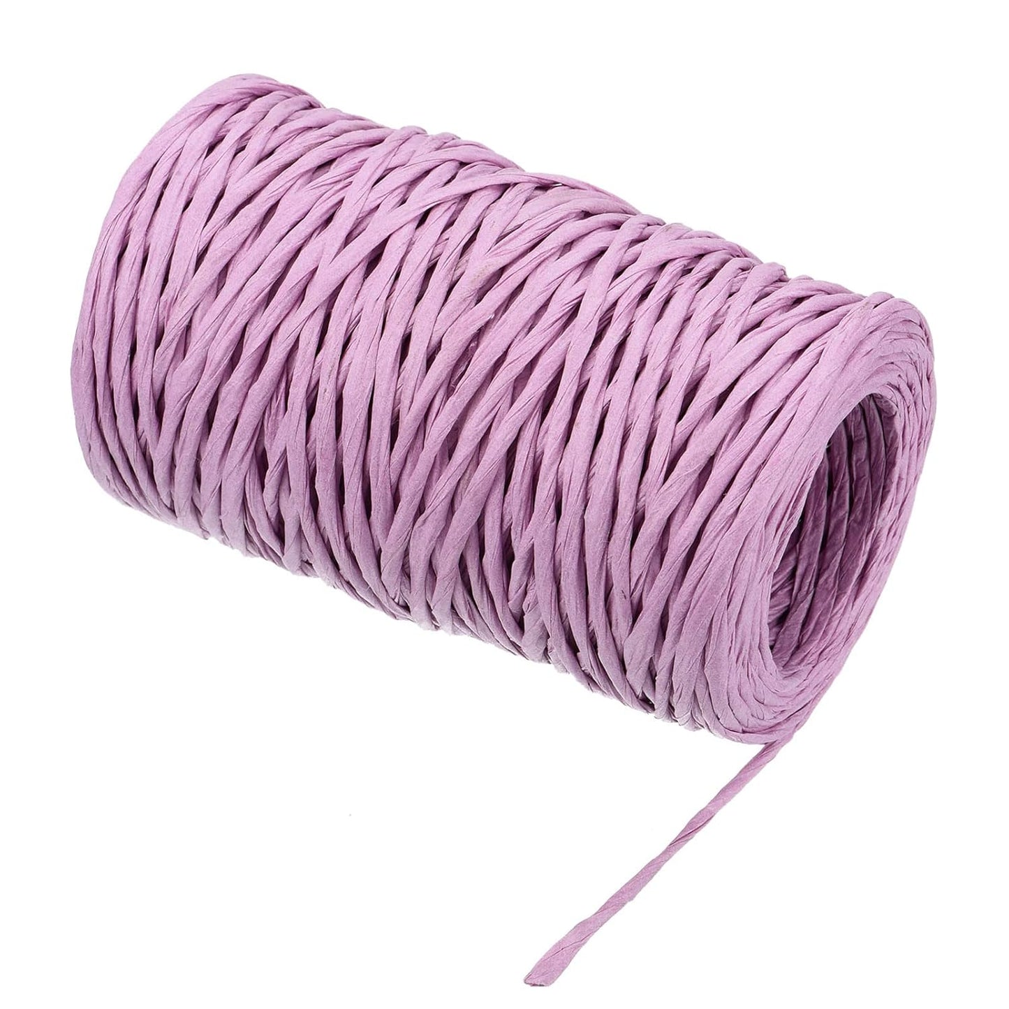 PATIKIL 164 Feet Floral Bind Wire Wrap Twine, 2mm Florist Wire Iron Wire Paper Covered Vine Wrapping Binding Wire for Flower Bouquets, Purple