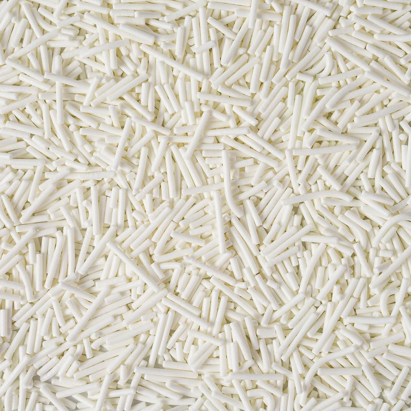 Edible White Sprinkles, White Jimmies Sprinkles, Jimmies for Cake Decorating, Cupcakes, Cake Toppers, Macarons, Cookies, and Ice Cream Toppers(120g/4.23oz)