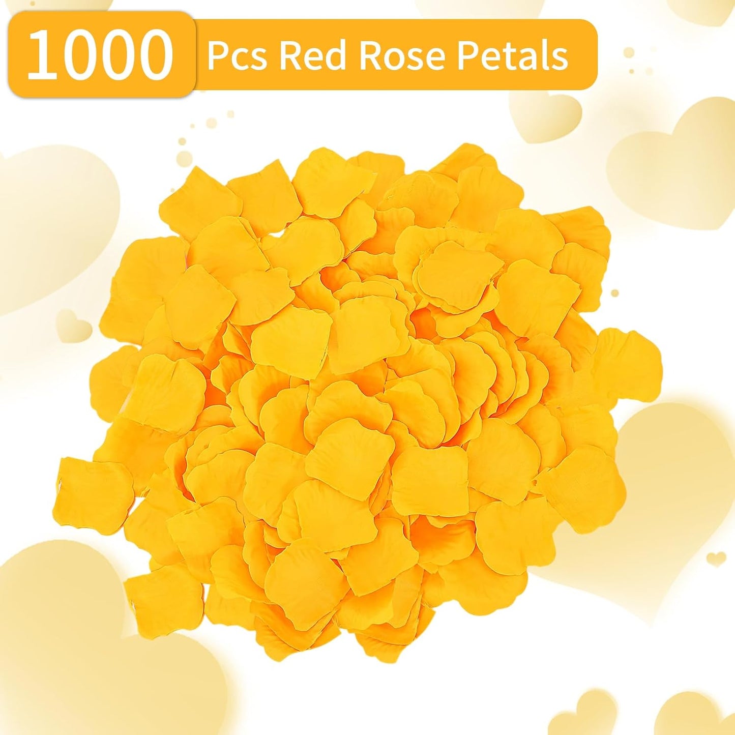 2200 Pcs Artificial Fake Rose Petals,Flower Petals for Romantic Night,Engagement, Party, Wedding, Event Flower Decorations, in Bulk(Orange)