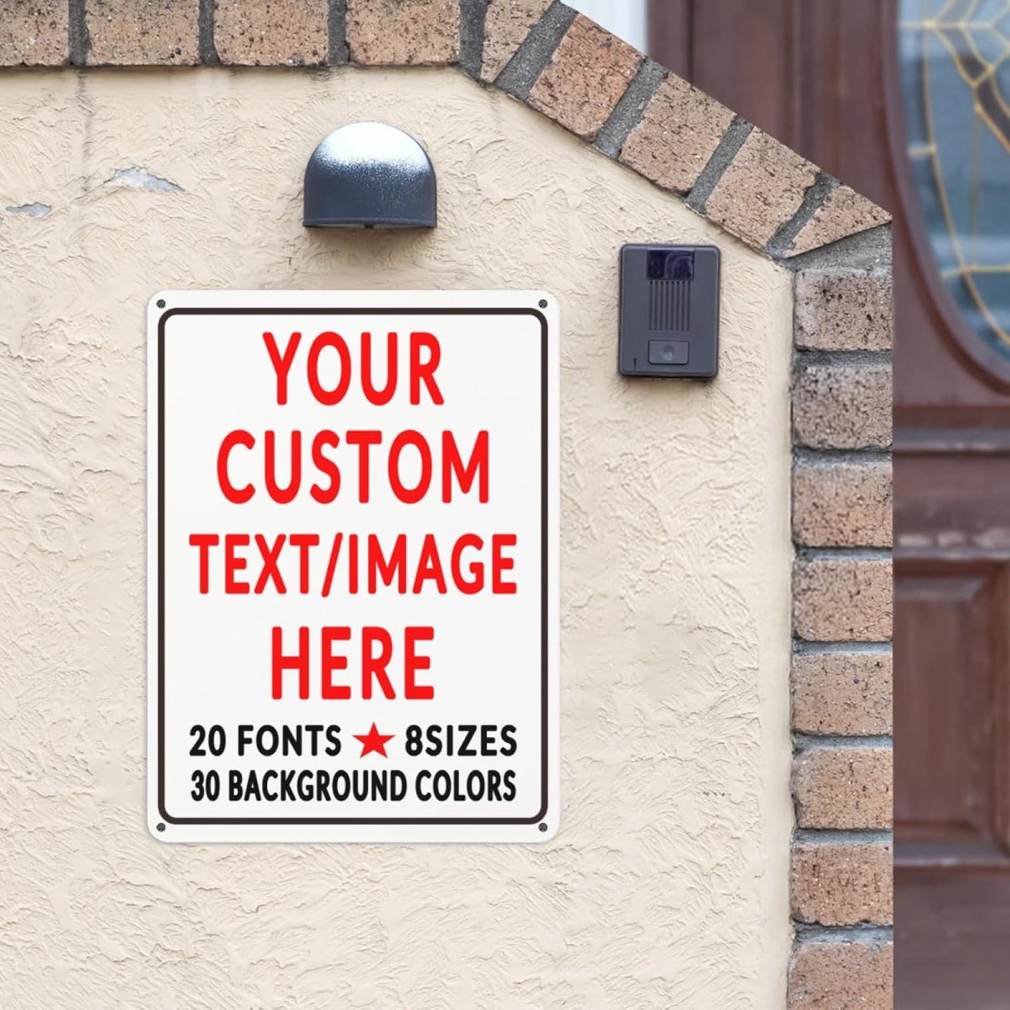 Custom Sign Personalized Custom Metal Sign, Customize For Office, Business, Workplace, Office, Home, Delivery Signs 12x18