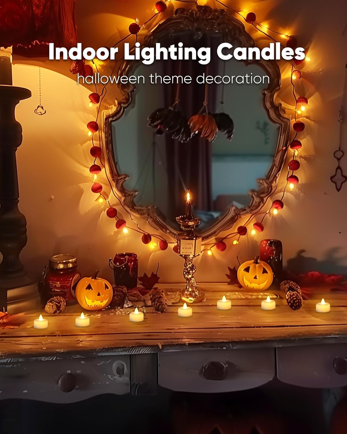 Amagic 24 Pack Remote Candles, Tea Lights with Timer, 400+Hours Flickering Flameless Battery Operated LED TeaLights Candles with Remote, for Table Centerpieces, Home Decor, Wedding, Party (White)