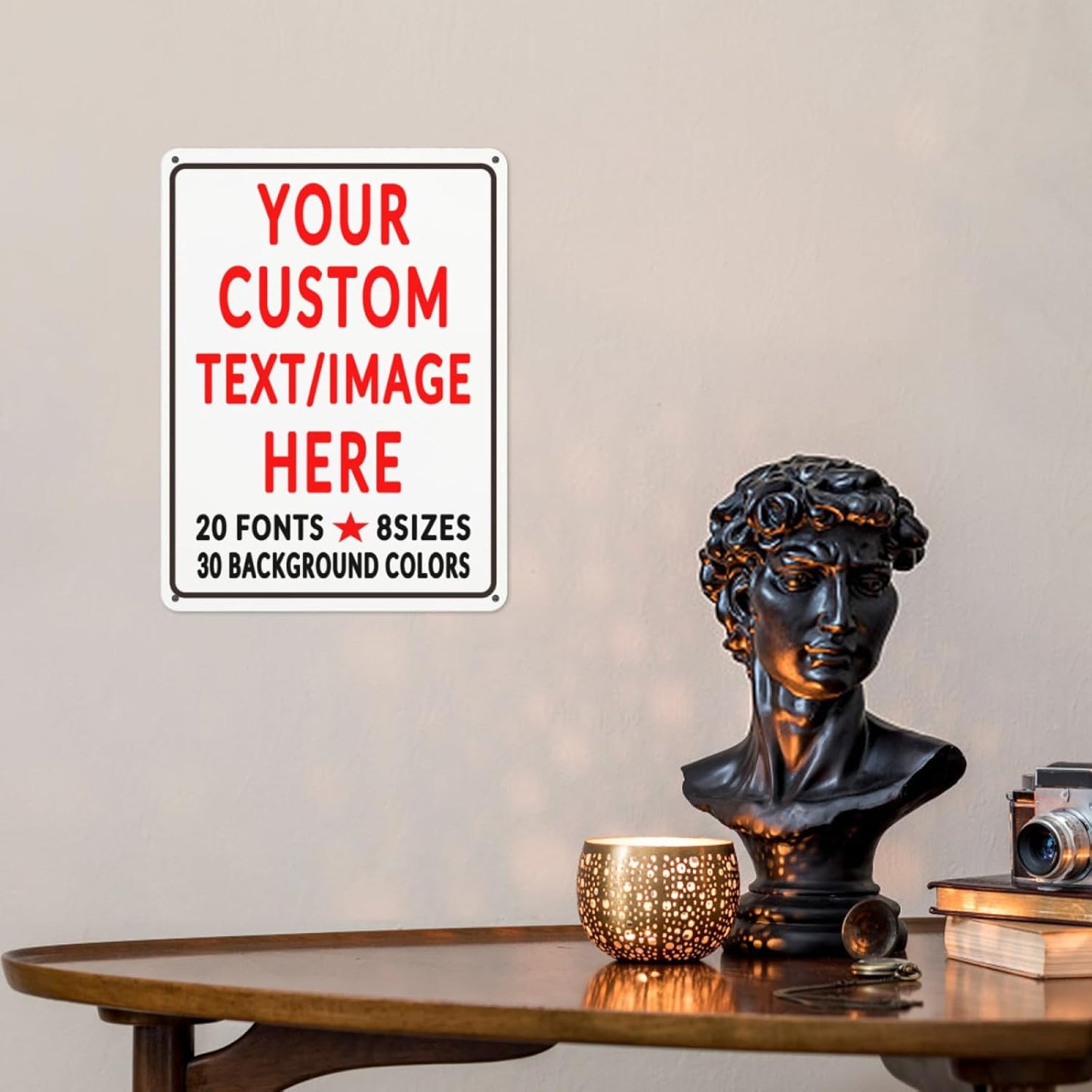 Custom Sign Personalized Custom Metal Sign, Customize For Office, Business, Workplace, Office, Home, Delivery Signs 12x17