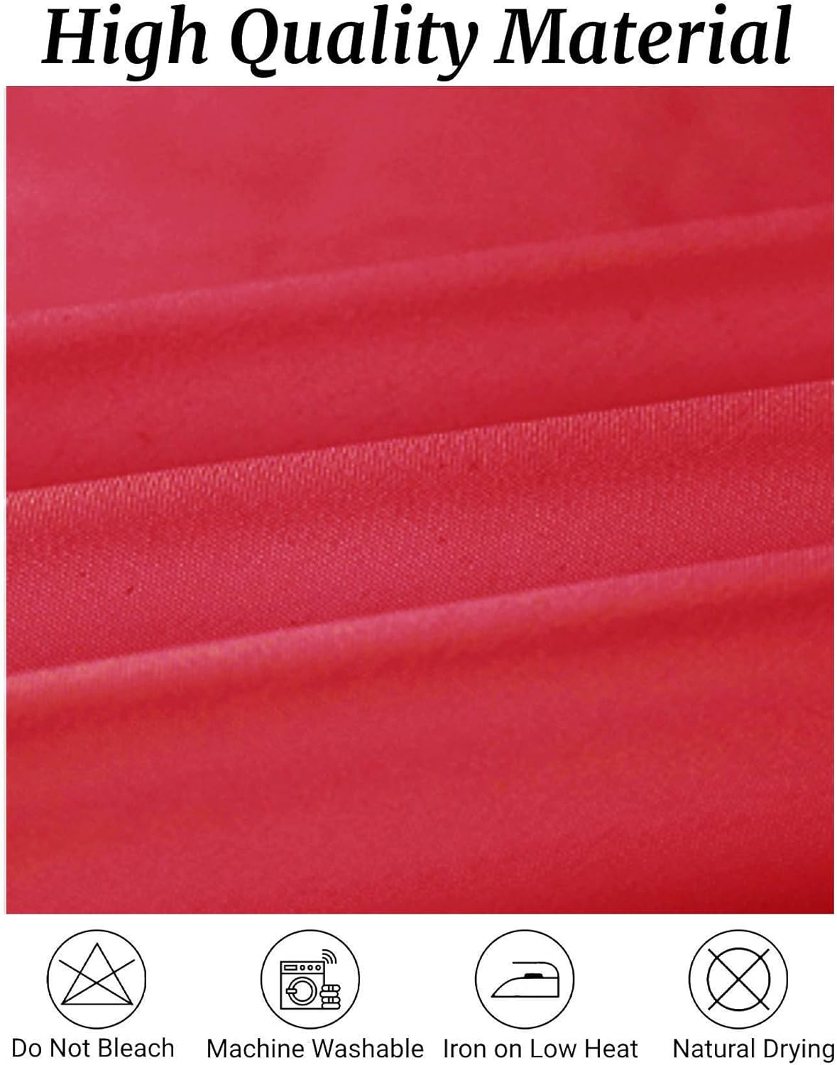 Fokitut 6 Pack Rectangle Tablecloth, 60x102 Inch, Stain Resistant and Wrinkle Polyester Table Cloth, Fabric Table Cover for Kitchen Dining, Wedding, Party, Holiday Dinner-Red