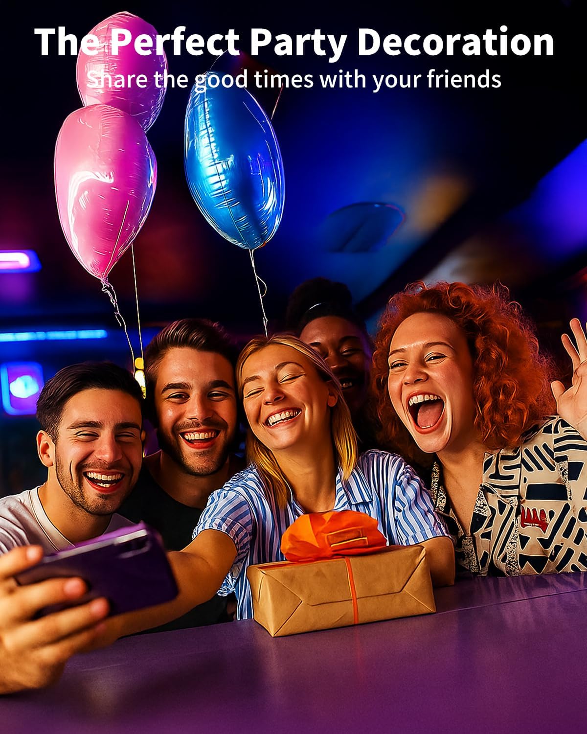 Smart LED Strip Lights 100FT for Bedroom App Control Lighting Bedroom Rome Decor with Remote, RGB Music Sync Color Changing LED Lights for Party,Game Room