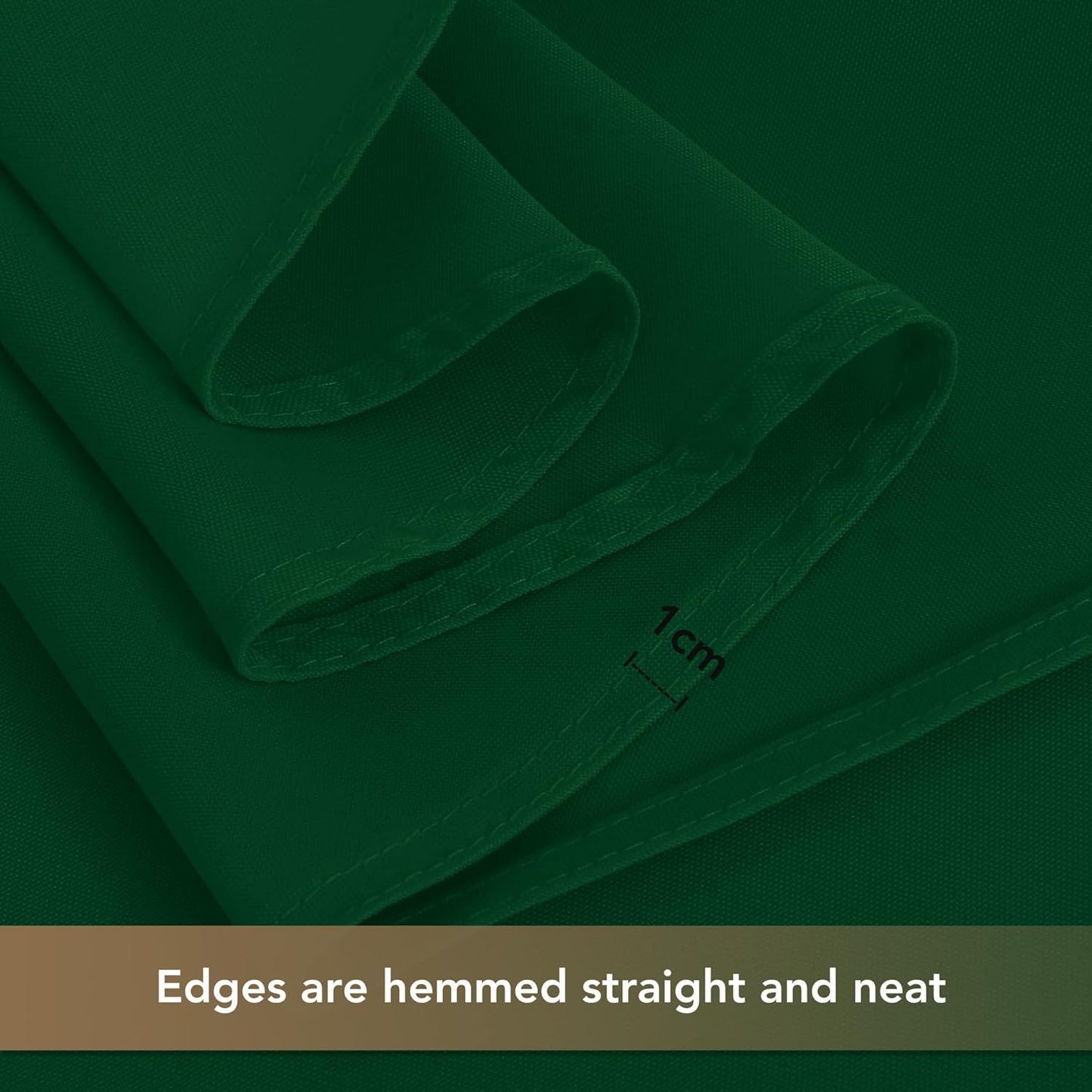 sancua Square Tablecloths 85x85 Inch Hunter Green, 2 Pack - Fabric Table Cloth for Square or Round Tables, Washable Polyester Table Cover for Christmas Dinner, Holiday Party, Display Tables