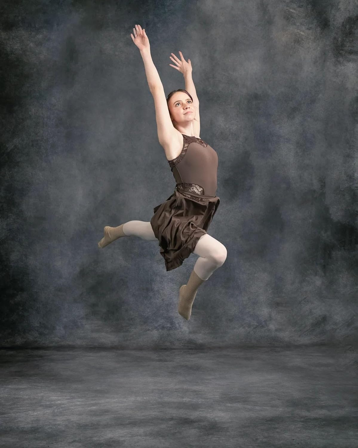 Kate 5x7ft/1.5x2.2m Medium Grey Portrait Backdrop Headshot Background Gray Texture Fabric Photography Studio Props