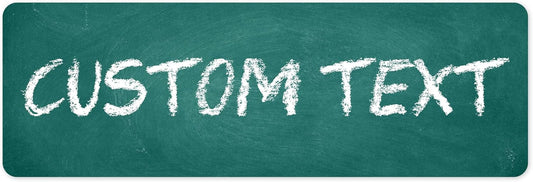 Custom Sign, Custom Street Sign, 11 Font Colors, 13 Font Styles, 4 Hole Options, 22 Sizes, 6x18 Inches, Rust Free DiBound, Fade Resistant, Made in USA by My Sign Center (Chalkboard Green)