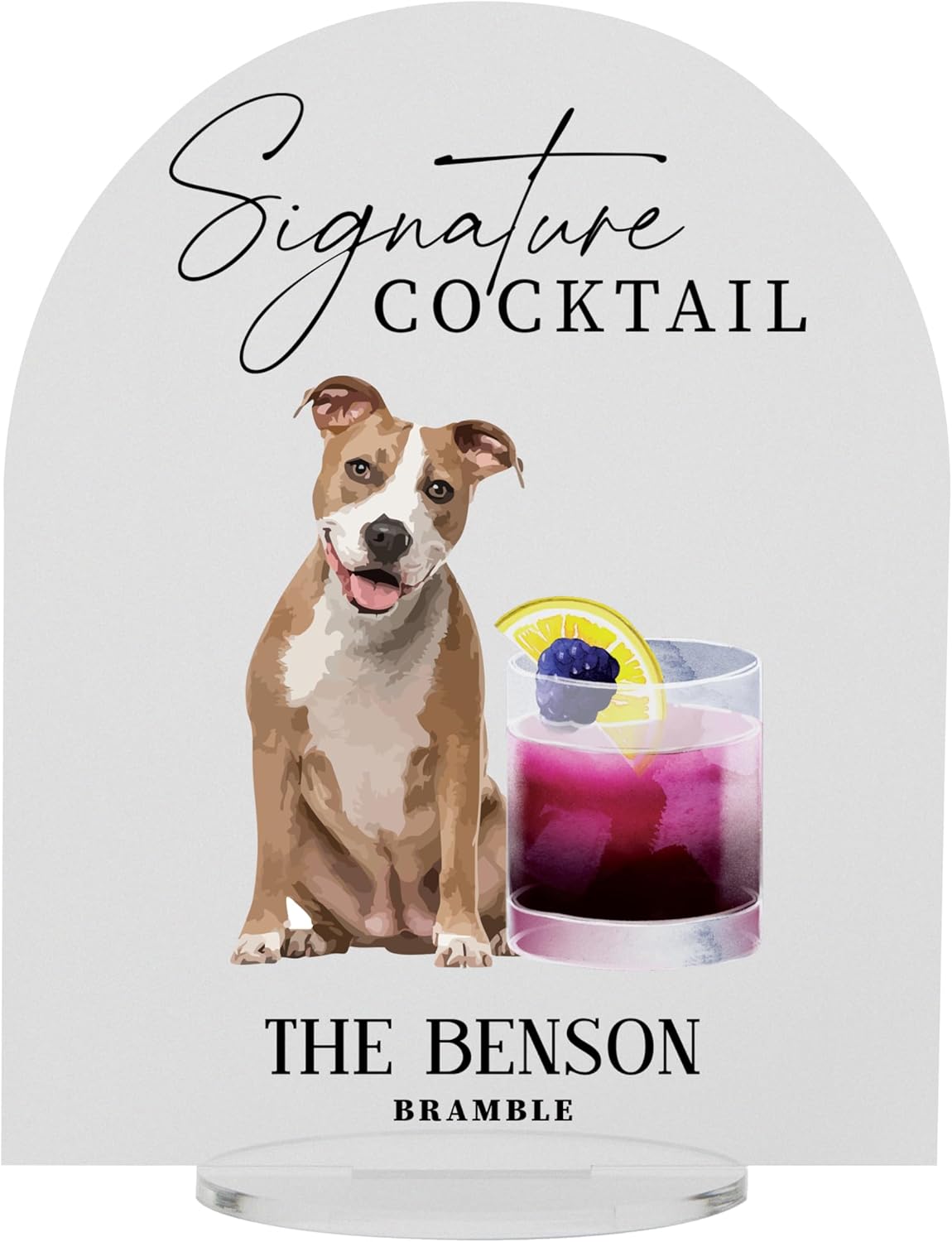 Pet Signature Drink Wedding Signs