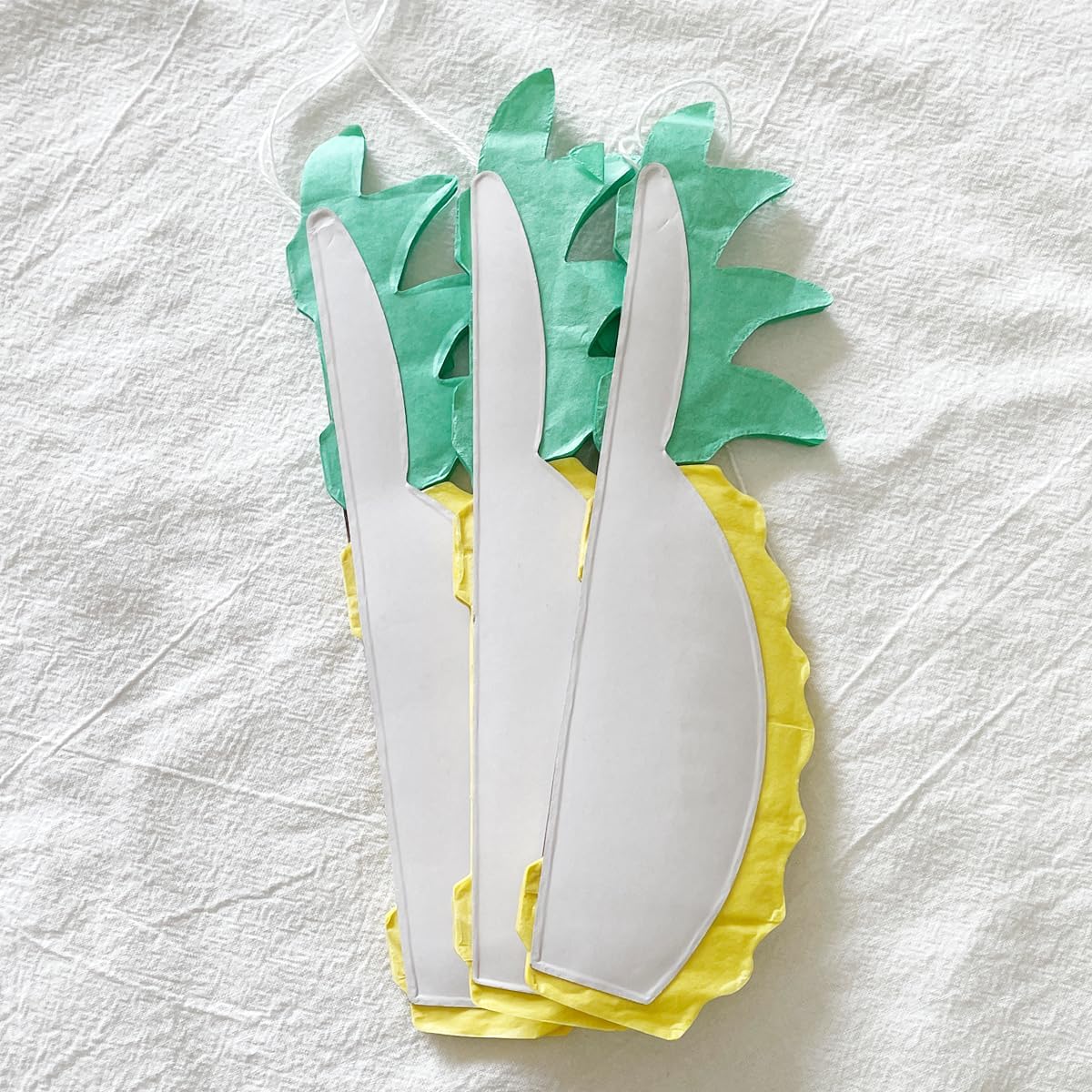 12inch Paper Pineapple Honeycomb Decorations 8pcs Tissue Party Pineapple Centerpieces Hanging Pineapple for Table Decor for Summer Tropical Hawaiian Beach Decor