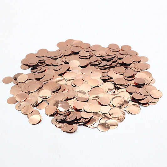 Rose Gold Foil Confetti,Round Dots Glitter Table Confetti,Sparkling for Party Decorations(1.76 OZ)