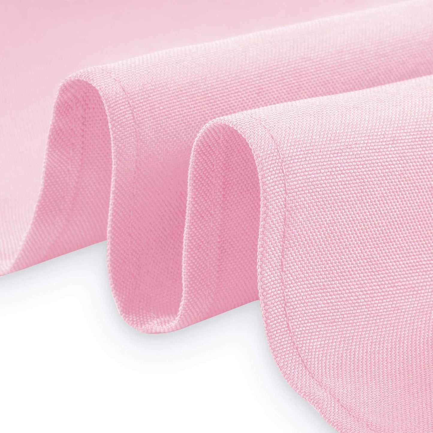 Lann's Linens - 10 Premium 90" Round Tablecloths for Wedding/Banquet/Restaurant - Polyester Fabric Table Cloths - Pink
