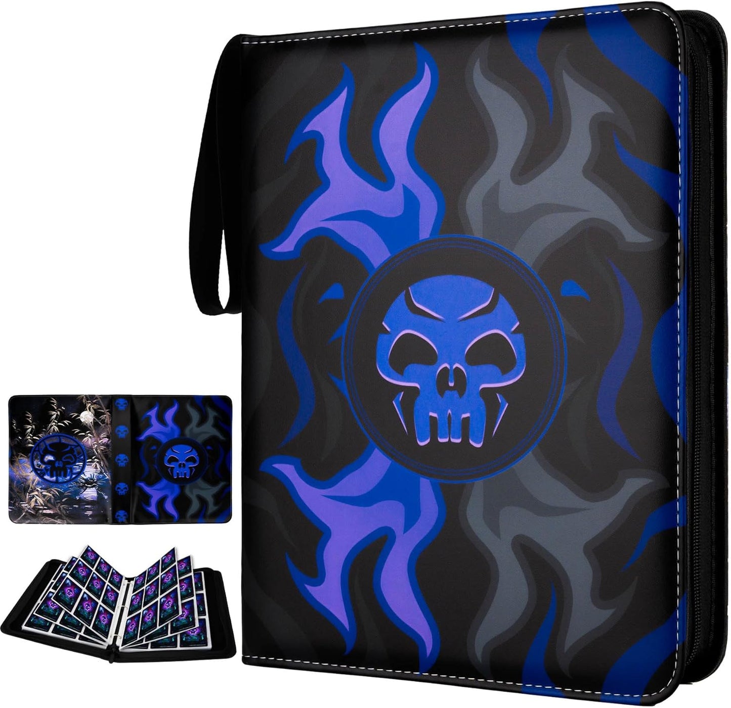 9 Pocket Card Binder for MTG/YGO/PTCG/Game Cards, Holds 900 Cards,Premium Card Collector Book for TCG Players,Toys Gifts for Kids(purple)