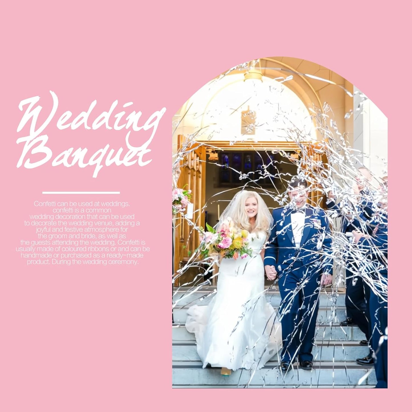 Confetti Poppers, 10Pack Plastic No Mess Streamers, Party Poppers for Birthday,Wedding,Celebrations,Graduation Party (White, 10 Pack)