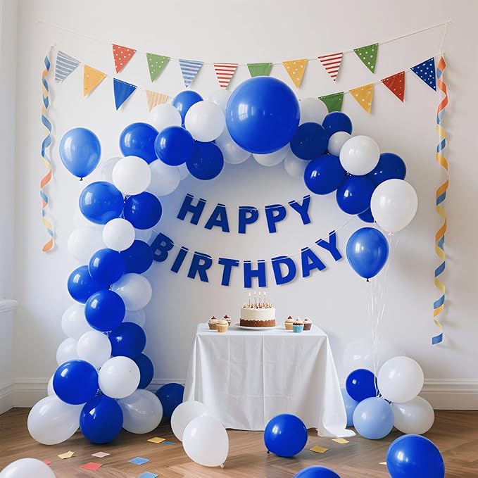 Blue Balloons Blue Party Decorations 10 Pack 36 inch Round Royal Blue Balloons for Birthday Graduation Baseball Nautical 4th of July Independence Memorial Day Patriotic Party Decorations