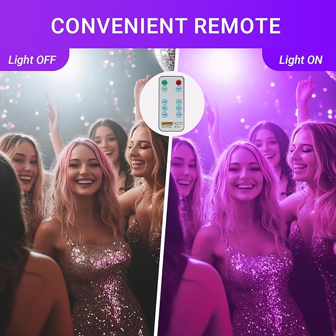 2 Pack 300W LED Black Light IP66 Waterproof,Blacklight with Plug and Switch,Flood Light for Glow Party,Halloween Decoration, Body Paint, Fluorescent Poster, Stage Lighting,Neon Glow,5.25Ft Cord