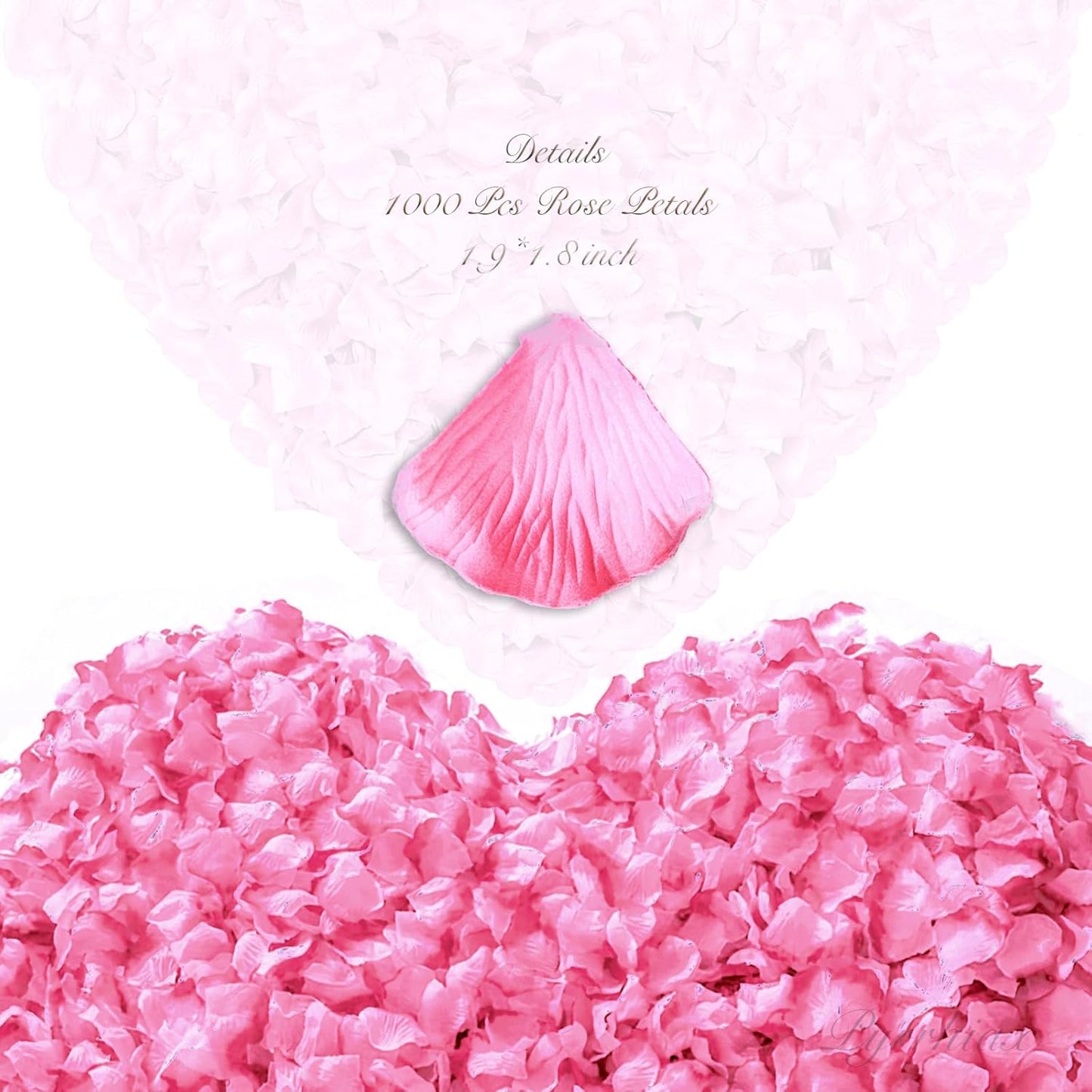 1000Pieces Rose Petals, Artificial Flower Petals Fake Rose Petals for Romantic Night,Wedding,Proposal Anniversary Flower Decorations (Pink Gradient)