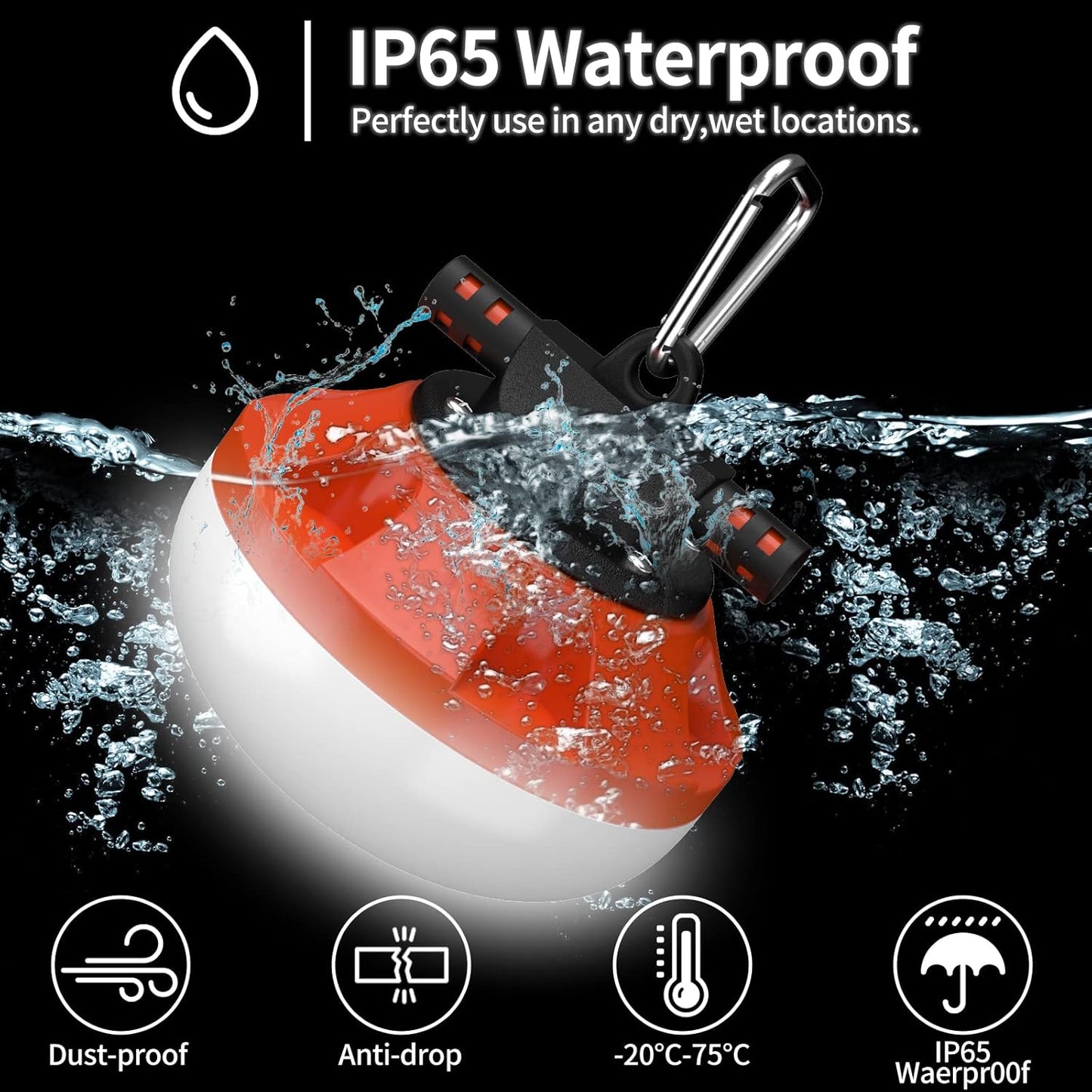 100FT LED Construction String Lights 10 Bulbs,10000LM,Industrial Grade,Weatherproof, Linkable 5000K Super Bright for Job Sites, Mining, Patios & Outdoor Work,Free for Climbing Hook 2Prong