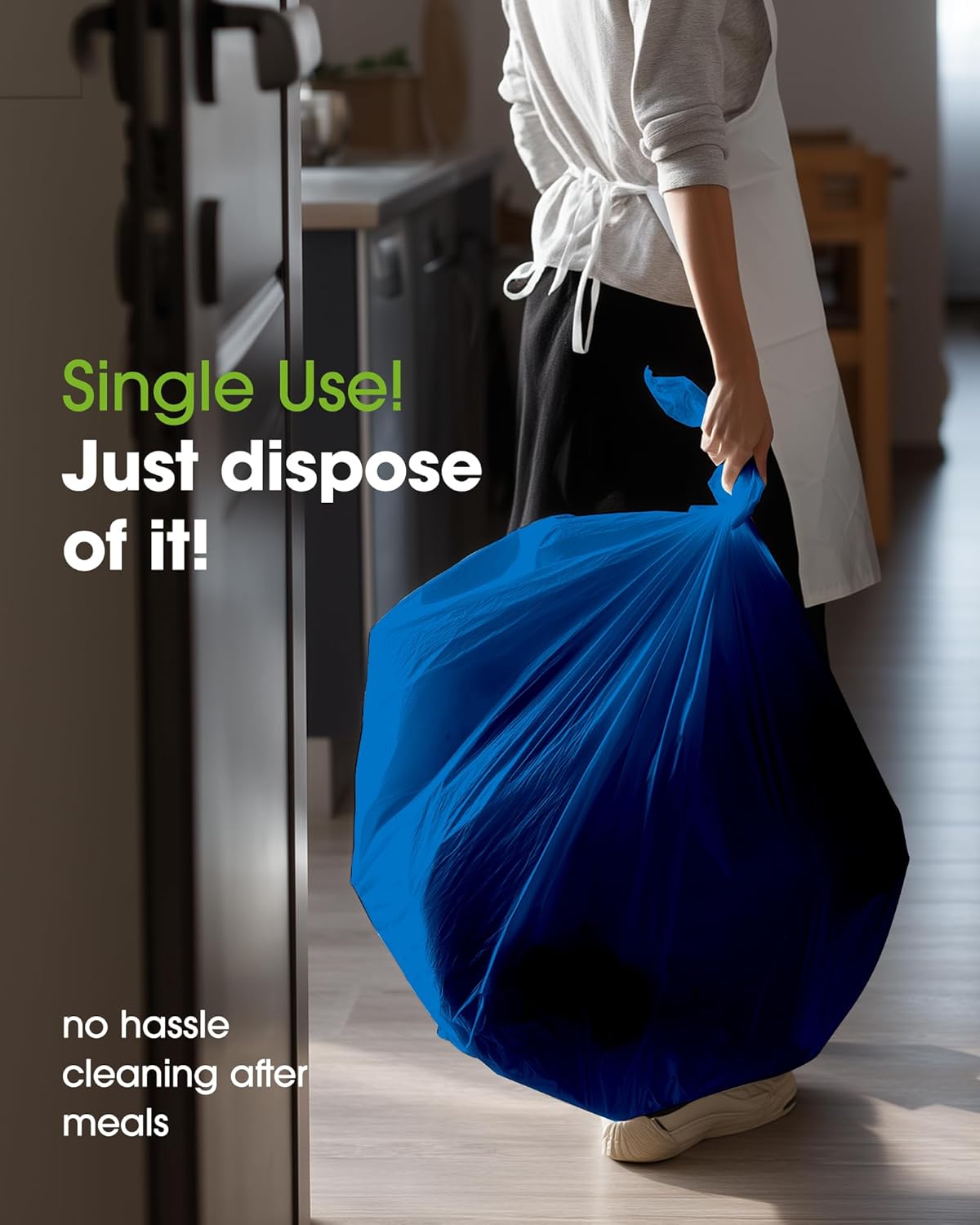 Pureegg Plastic Table Cloth Disposable 10 Pack, 54 x 108 Inch Table Cloths, Patriotic Decorations, Thanksgiving, Veterans Day Tablecloths, Rectangle, Plastic Cover, Leakproof & Sturdy, Blue