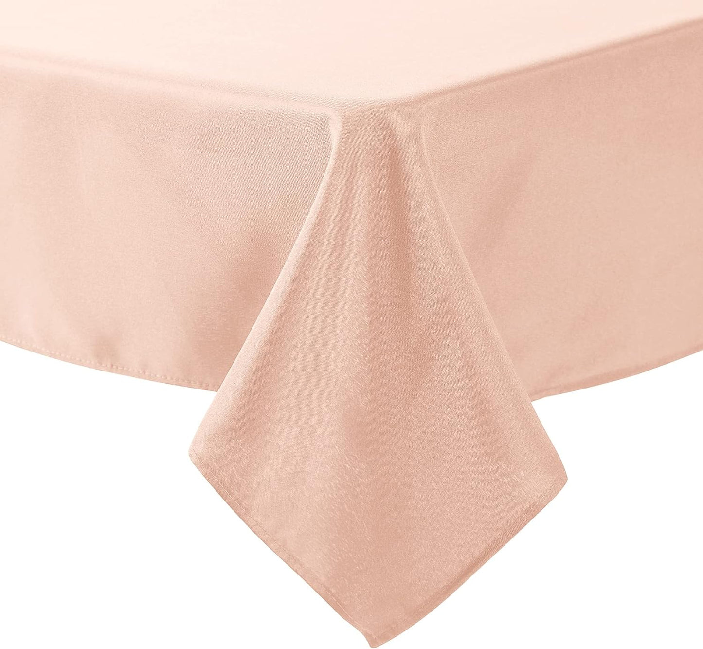 Cupuamon Square Tablecloth 90x90 inch Washable Polyester Fabric Table Cloth for Wedding Party Dining Banquet Decoration（90x90,Dusty Pink）