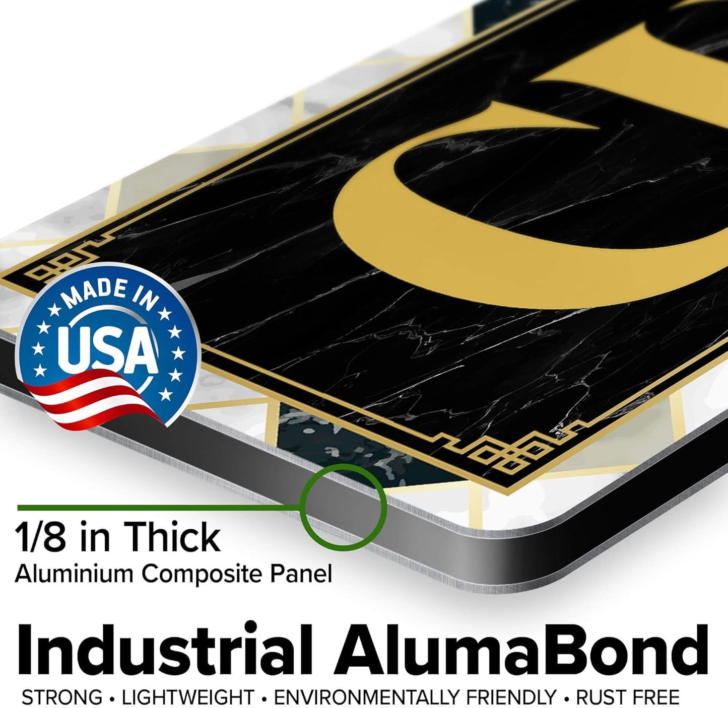 Custom Sign, Custom Street Sign, 11 Font Colors, 13 Font Styles, 4 Hole Options, 22 Sizes, 6x36 Inches, Rust Free DiBound, Fade Resistant, Made in USA by My Sign Center (Marble Tile)