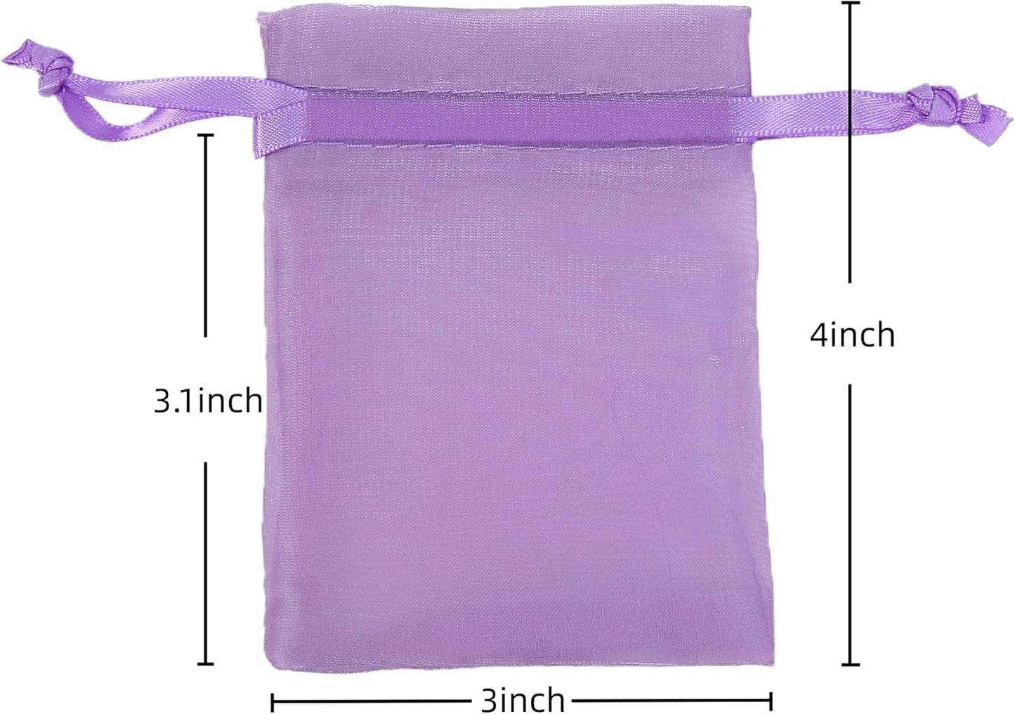 20 Pcs Purple Small Organza Bags 3X4 inch for Wedding Favors with Drawstring, Mini Mesh Gift Bags Jewelry Pouch for Candy Bridal Shower Party Favor Baby Shower Christmas