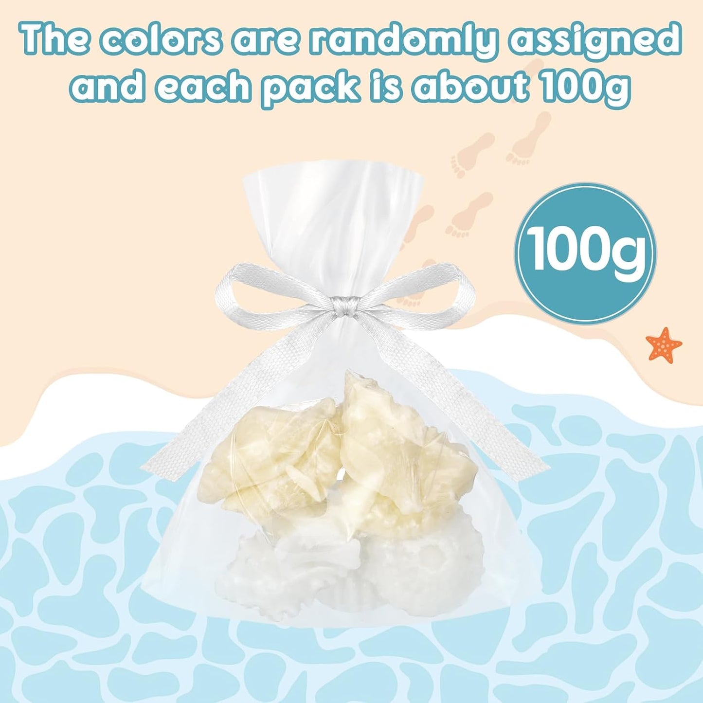 200g Sea Glass Soap Decor White Seashell Decorative Soaps for Bathroom Home Decor Beach Wedding Nautical Wedding Party Favors Beach Bridal Shower Favors