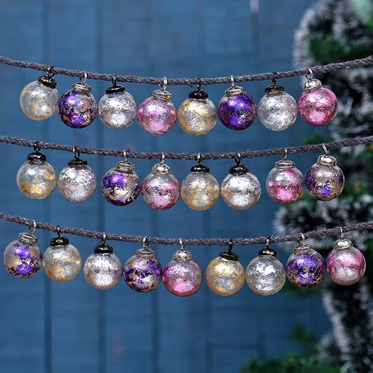 Gold Christmas Ornaments- 100 Piece- Glass Christmas Ornaments -Gold Christmas Decorations- Vintage Golden Christmas Tree Ornaments- Christmas Tree Decorations- Mini Ornaments- Golden Christmas Balls