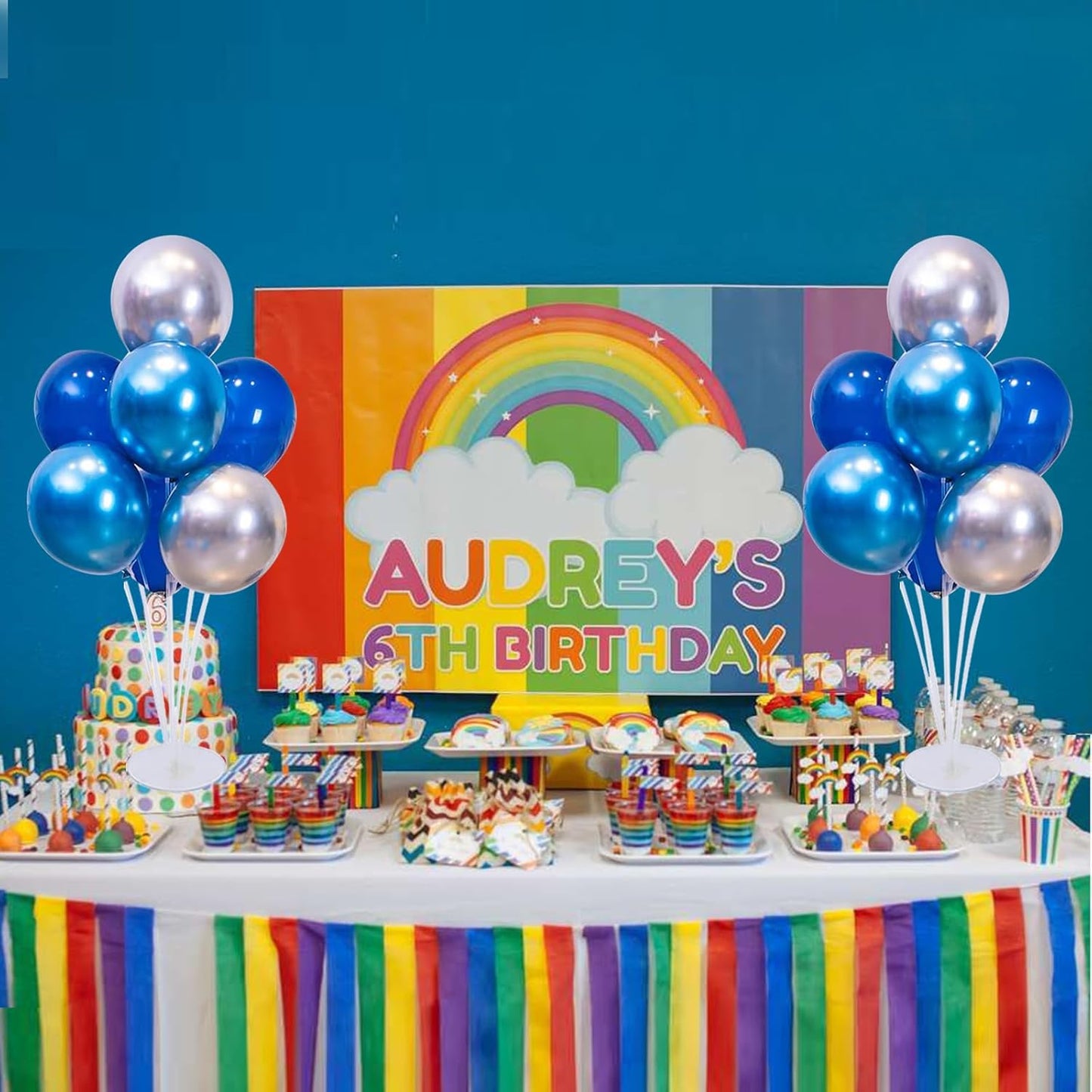 12 Set Balloon Stand Kit - Balloon Sticks With Base for Table Balloon Centerpiece Decorations for Birthday Graduation Gender Reveal Baby Shower Party Decorations