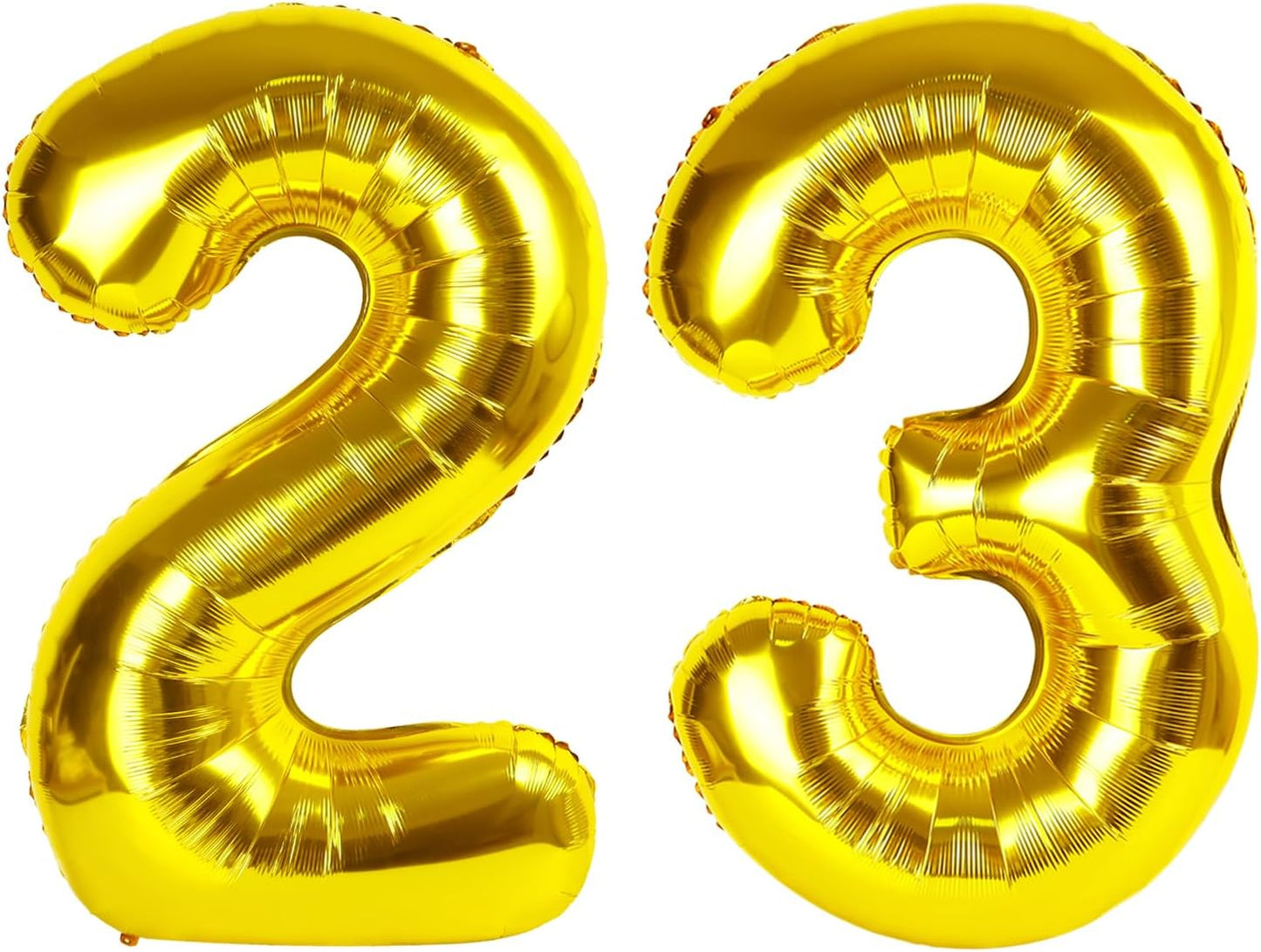 40 Inch Gold 23 Large Number Balloon, 23 Golden Birthday Party Decorations, Number 23 Foil Balloons for Anniversary Party Graduations Celebration Supplies