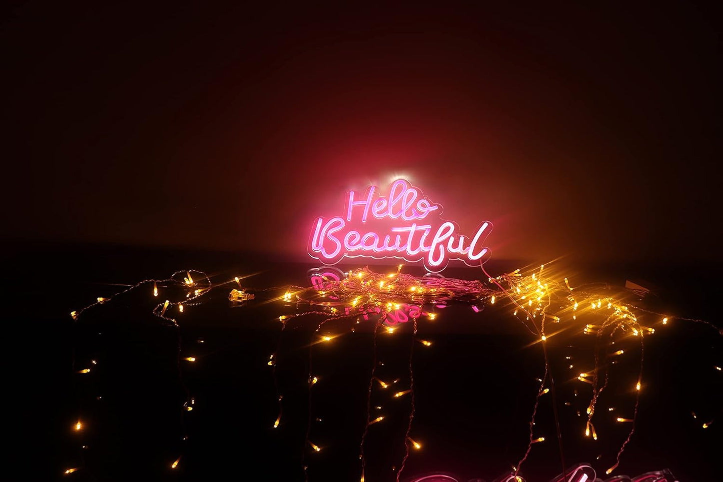 LED Neon Sign Night Light for Wall Party Décor Bedroom Room Bar Wedding Home Birthday Art Decoration Christmas with USB Chain Light modulator 5v (lets party blue)