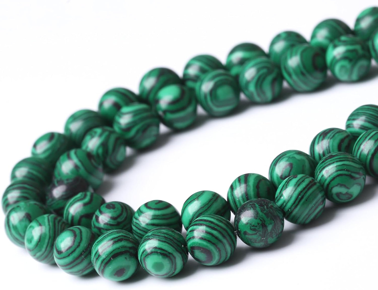Turquoise Stone Beads Gemstone Round Crystal Energy Jade Beads Stone Beads for Jewelry Making DIY Bracelet Necklace Jewelry Making 1 Strand 15.5inch 4MM