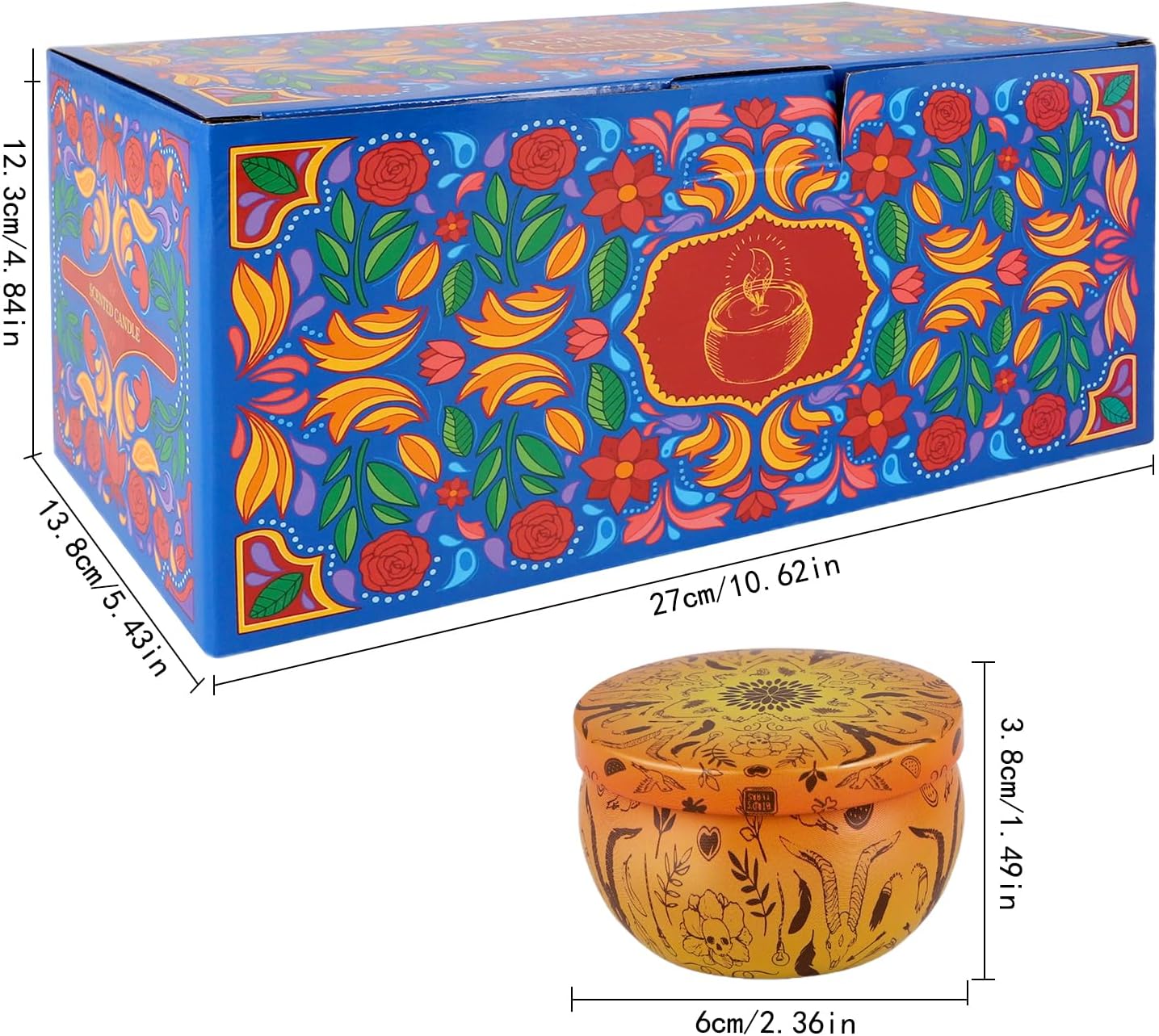 24-Piece Smokeless Candle Set with 8-Hour Burn Time Each, Ideal for Festival Gifts and Birthdays - Premium Aromatherapy Candle