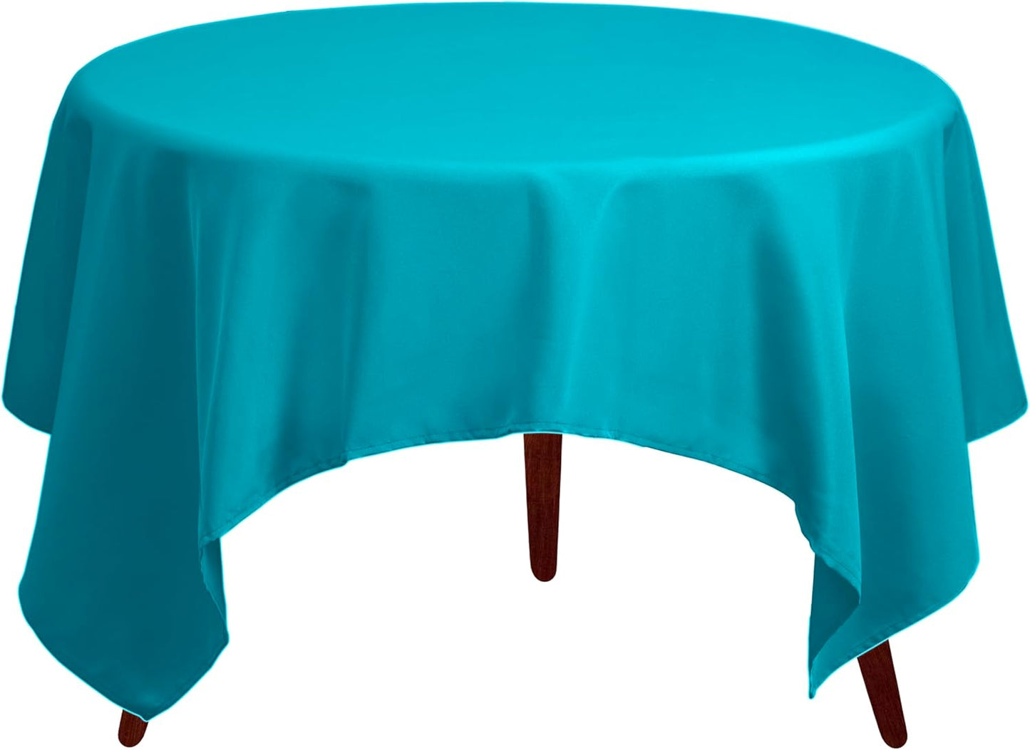 Gee Di Moda Square Tablecloth - 52 x 52 Inch Caribbean Table Cloth for Small Square or Round Tables - Heavy Duty Washable Fabric - for Buffet Table, Holiday Party, Dinner, Wedding & Baby Shower