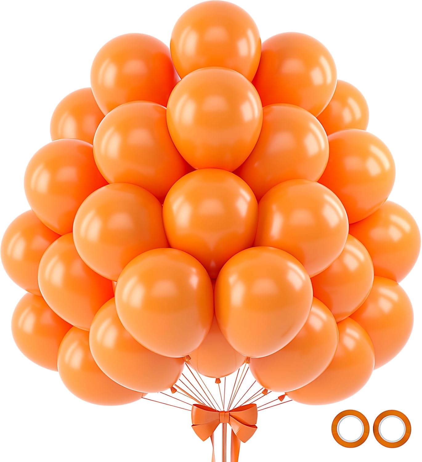 110pcs Orange Balloons 12 Inch Latex Balloon Arch Kit for Birthday Baby Shower Anniversary Graduation Wedding Party Decorations